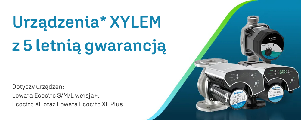 XYLEM - 5 lat gwarancji